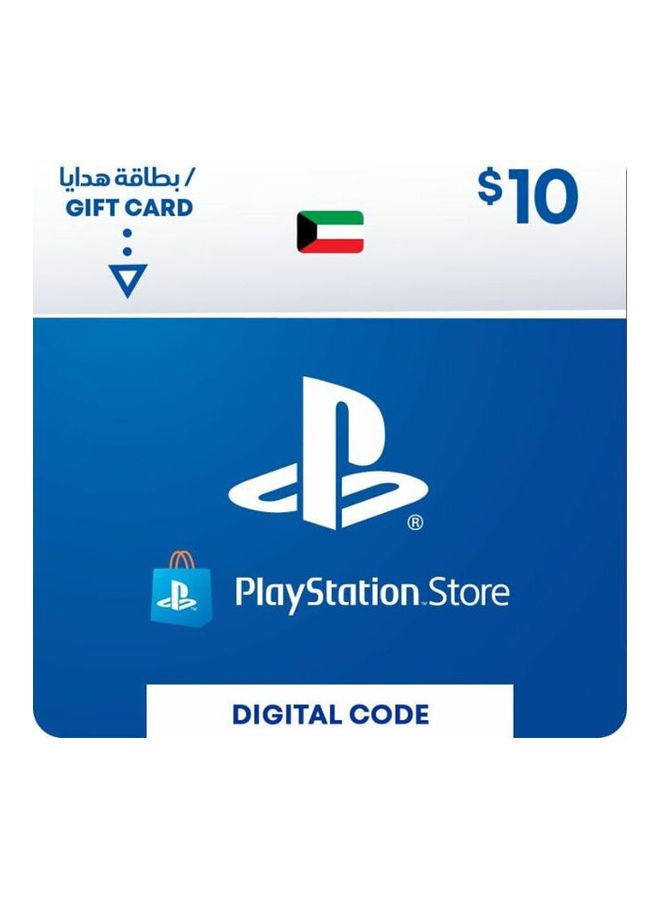 سوني بطاقة هدايا بلاي ستيشن الكويت بقيمة 10 دولار أمريكي 