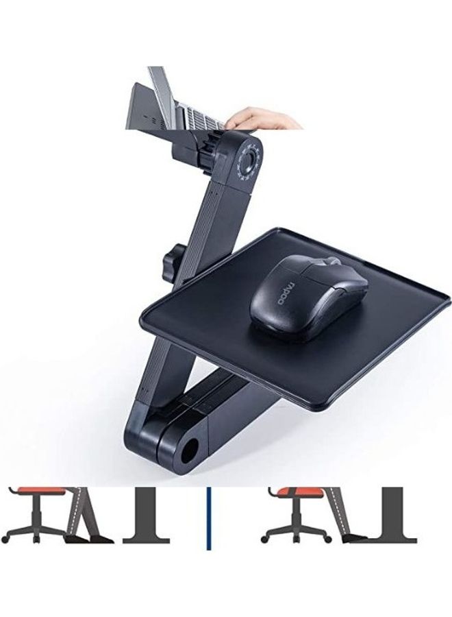 Datazone - Beautiful Design Portable Versatile Small Adjustable Laptop Table For Bed, Sofa And Luggage Black - Image 1