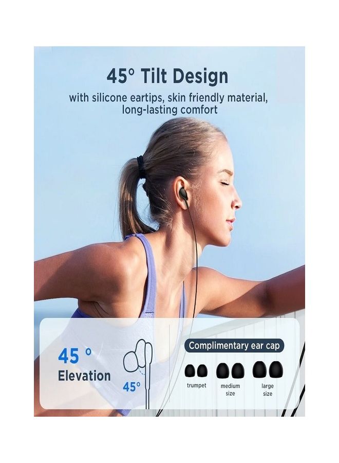 JOYROOM 3.5Mm Wired In-Ear Headphones, Deep And Powerful Pure Bass Sound, Button Remote/Mic, Tangle-Free Flat Cable, Ultra Comfortable Fit 1.2M Black  - Image 3