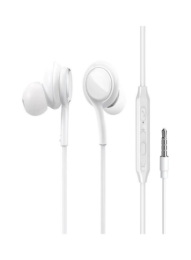 3.5Mm Wired In-Ear Headphones, Deep And Powerful Pure Bass Sound, Button Remote/Mic, Tangle-Free Flat Cable, Ultra Comfortable Fit 1.2M White - v1686899034/N53414391A_1