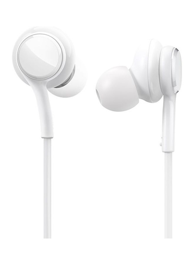 JOYROOM - 3.5Mm Wired In-Ear Headphones, Deep And Powerful Pure Bass Sound, Button Remote/Mic, Tangle-Free Flat Cable, Ultra Comfortable Fit 1.2M White - Image 1