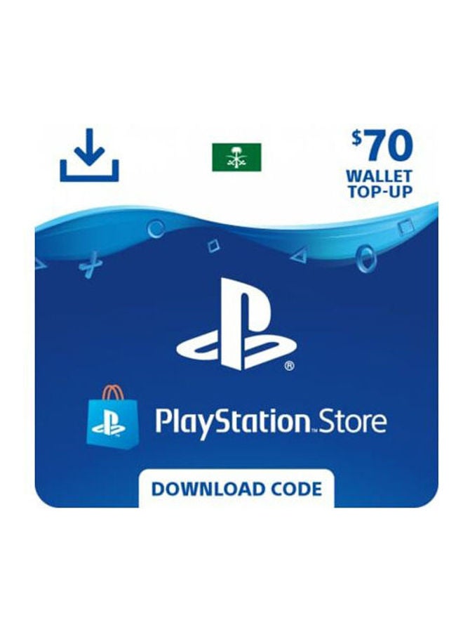 Sony Playstation KSA 70 USD Gift Card 
