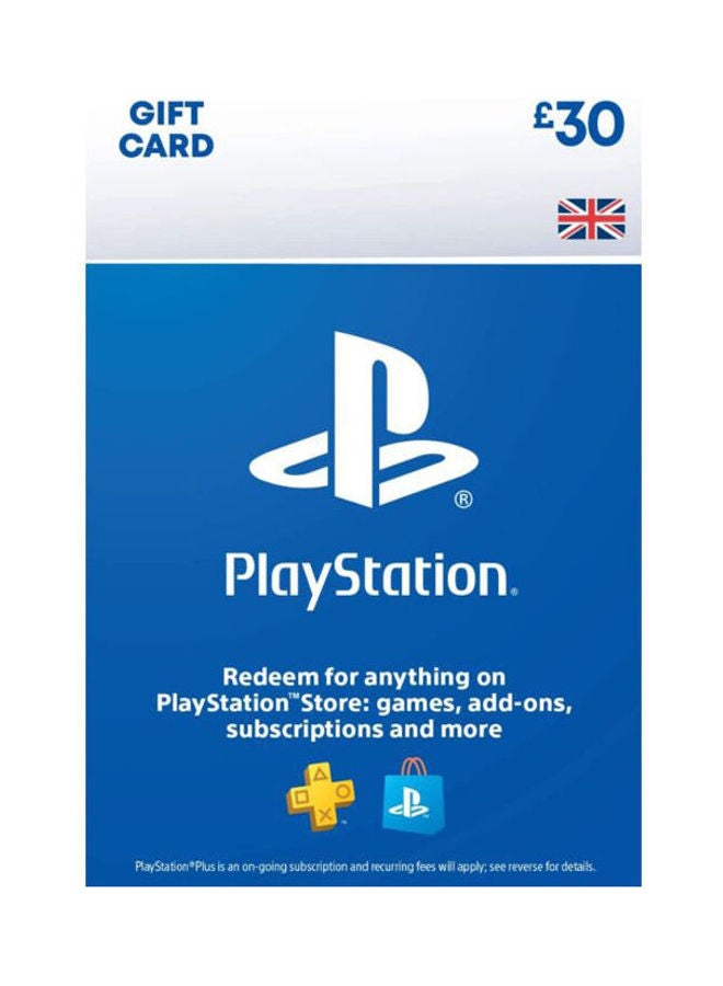 Sony Playstation UK 30 Euro Gift Card