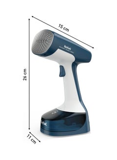 Tefal Garment Steamer | Access Steam Easy Handheld Garment Steamer |Steam Output Up to 25 g/Min. | Rapid 15-Second Heat-Up |Sanitizing |Light | Door Hook |Steamers clothes | 2 Years Warranty 500 ml DT7130G0 White & blue  - Image 2
