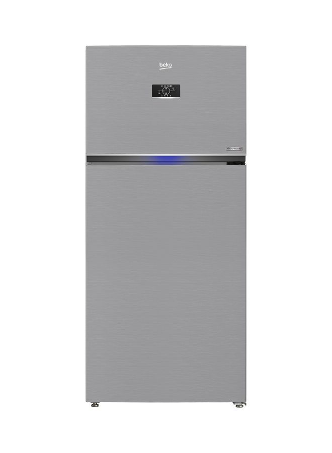 Beko 650L Gross/ 630L Net Capacity, No Frost Top Mount Refrigerator, Harvest Fresh, Prosmart Inverter Compressor, Neo Dual Fan Cooling 160 W RDNE850XS Titanium Inox - Image 1