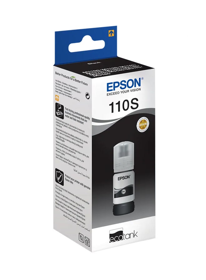 EPSON 110S EcoTank Ink Bottle Black  - Image 2