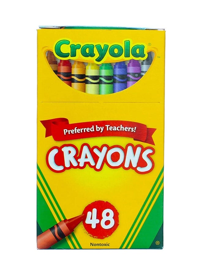 كرايولا أقلام تلوين 48 قطعة - غير قابلة للتثبيت - Image 1