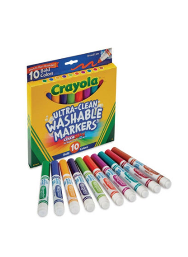 كرايولا 10CT Ultra Clean Washable Bold,Broad Line,CMax Mkr - Image 1