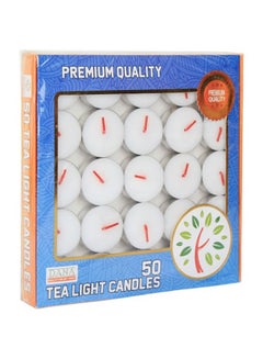 Dana 50-Piece Tea Light Candles 