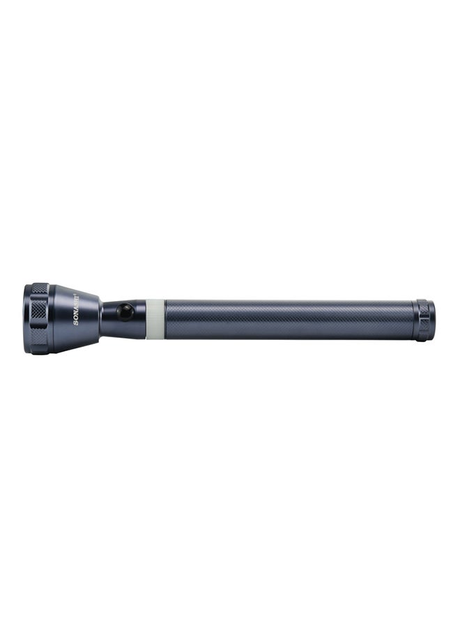 SONASHI Rechargeable LED Torch with 15KM Long Range Coverage  Hyper Bright Light with 4 Hours of Continuous Working  Water Resistant Device with Unbreakable Glass SLT-382N Grey 37.5cm  - Image 1