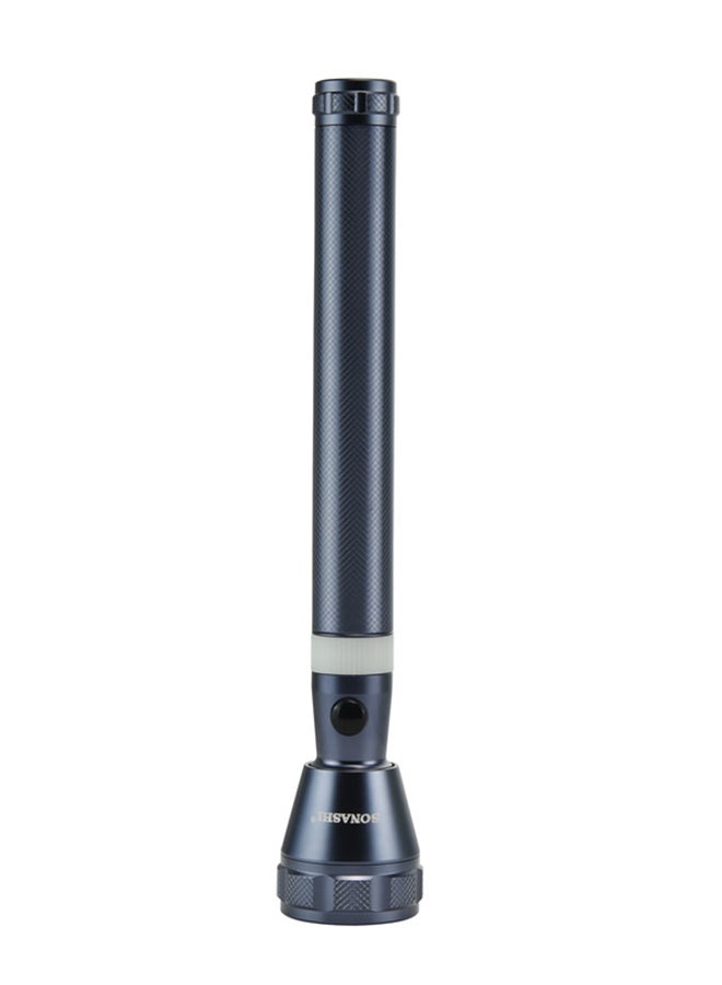 SONASHI Rechargeable LED Torch with 15KM Long Range Coverage  Hyper Bright Light with 4 Hours of Continuous Working  Water Resistant Device with Unbreakable Glass SLT-382N Grey 37.5cm  - Image 2