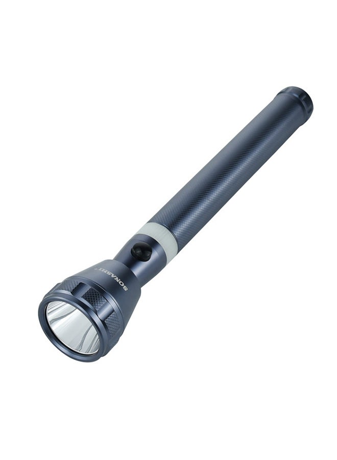 SONASHI - Rechargeable LED Torch with 15KM Long Range Coverage  Hyper Bright Light with 4 Hours of Continuous Working  Water Resistant Device with Unbreakable Glass SLT-382N Grey 37.5cm - Image 1