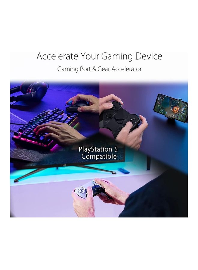 ASUS - Rog Strix GS-AX5400 Dual Band Wi-Fi 6 Gaming Router, 4 LAN Ports, Port Speed 10/100/1000Mbps, Ethernet, Dedicated Gaming Port, VPN Fusion, Lifetime Free Internet Security, Instant Guard, AiMesh, Adaptive QoS, Port Forwarding, Aura RGB 90IG06L0-MU9R10 Black - Image 1
