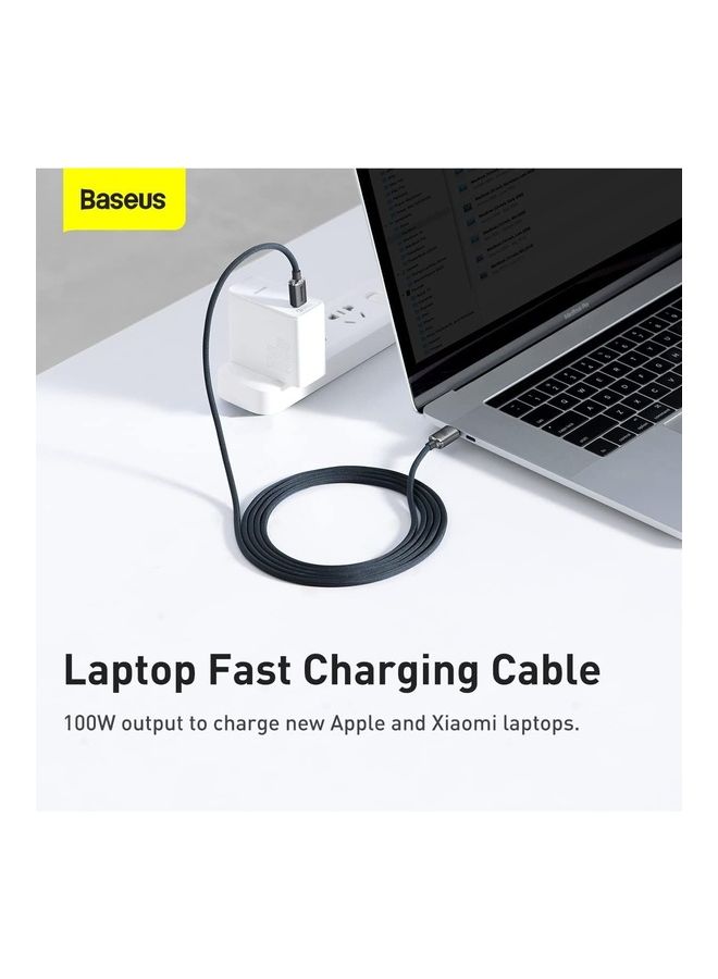 Baseus Crystal Shine Series Fast Charging Data Cable Type-C to Type-C 100W 2m Black - Image 4