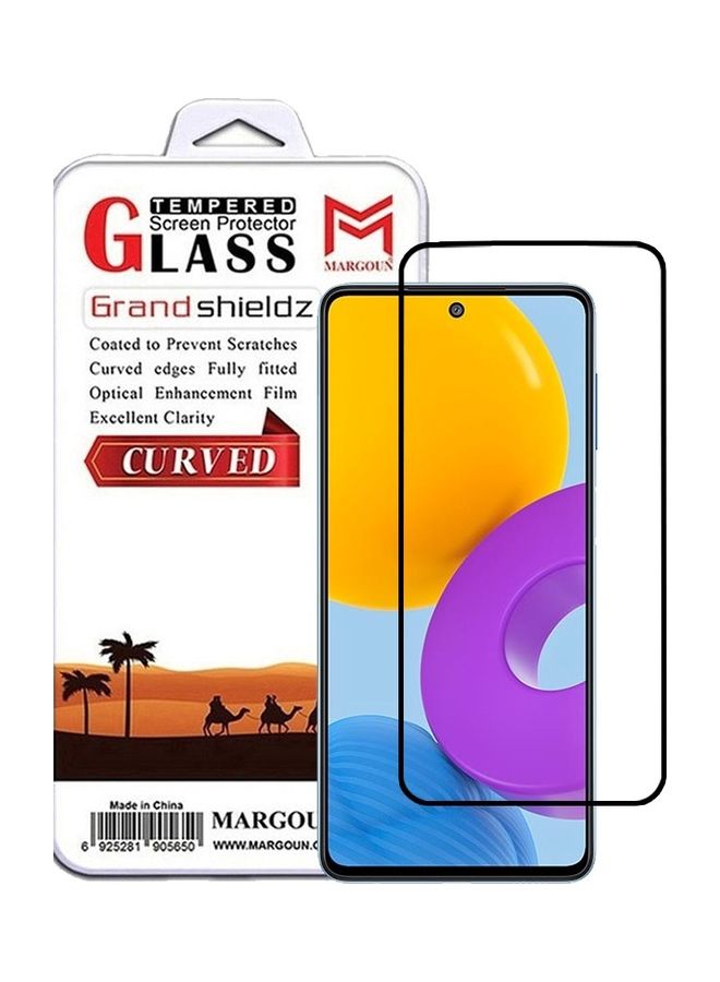 MARGOUN Samsung Galaxy M52 5G Screen Protector Tempered Glass Full Glue Back Clear - Image 1