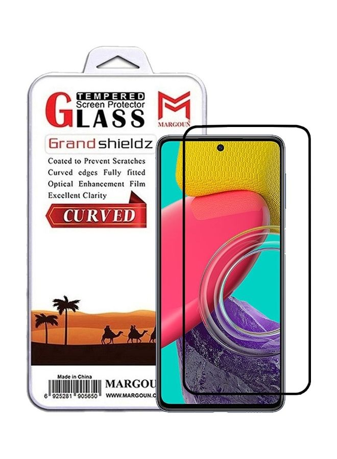MARGOUN Samsung Galaxy M53 Screen Protector Tempered Glass Full Glue Back Clear - Image 1