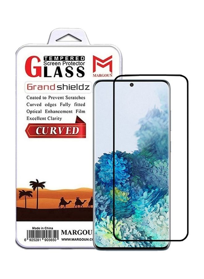 MARGOUN Samsung Galaxy S20+ Screen Protector Tempered Glass Full Glue Back Clear  - Image 1