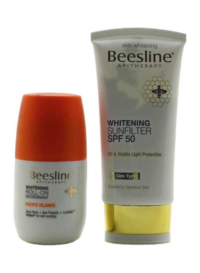 Beesline Pacific Islands Whitening Deodorant Roll-On With Spf 50+ 50ml - Image 1
