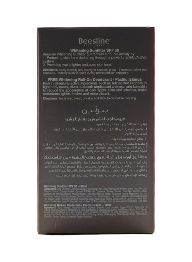 Beesline Pacific Islands Whitening Deodorant Roll-On With Spf 50+ 50ml - Image 5