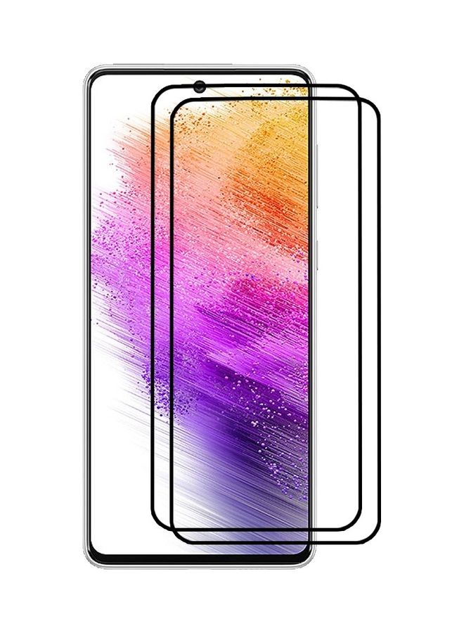 مارجون 2 Pack For Samsung Galaxy A73 5G Screen Protector Tempered Glass Full Glue Back Clear - Image 2