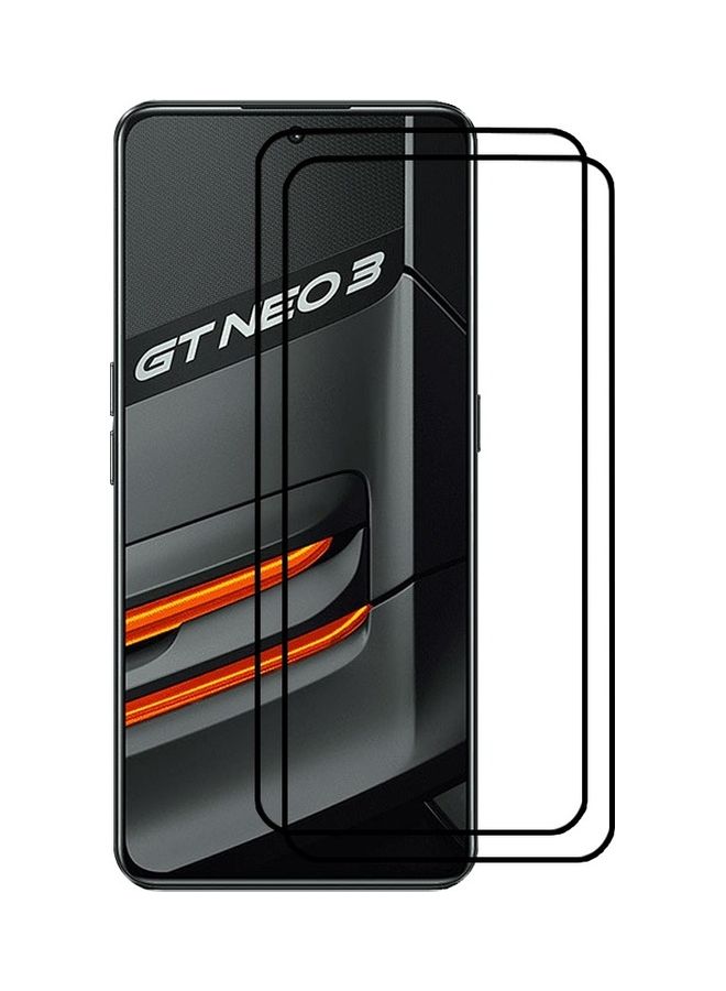MARGOUN 2 Pack For Realme GT Neo 3 Screen Protector Tempered Glass Full Glue Back Clear - Image 2