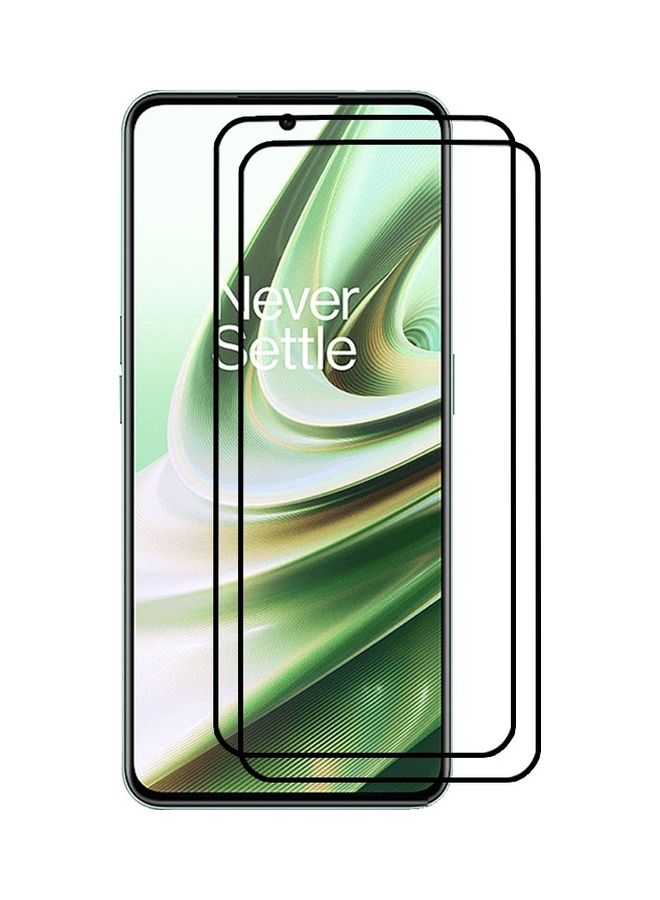 MARGOUN - 2 Pack For OnePlus 10R Screen Protector Tempered Glass Full Glue Back Clear - Image 1