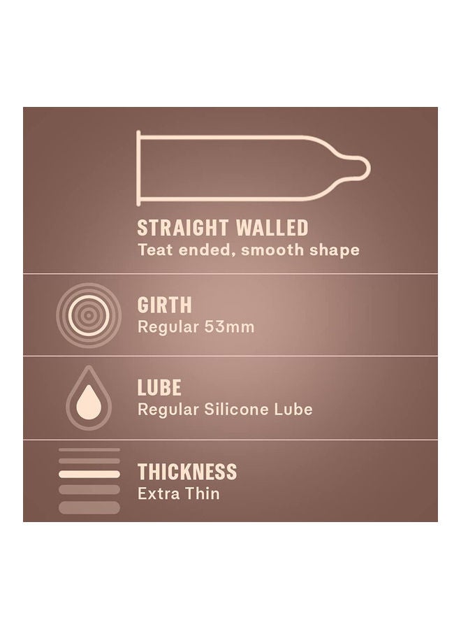 Durex Extra Thin Intense Chocolate Flavored Condom For Men 3 Count - Image 3