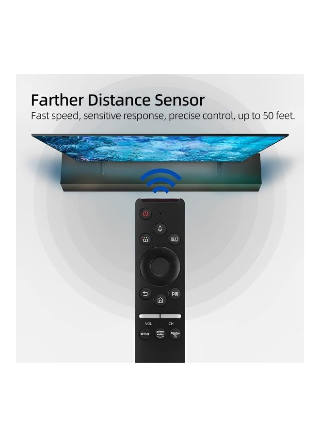ماركة غير محددة - جهاز تحكم عن بعد ذكي وعالمي لأجهزة تلفزيون سامسونج مزود بأزرار Netflix وPrime Video - Image 1