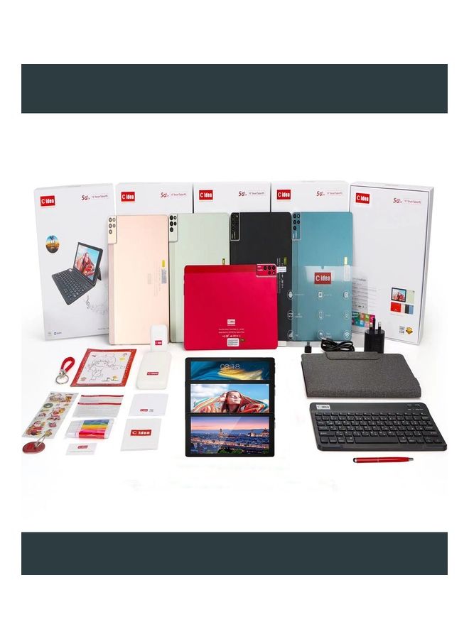 C idea CM7000 Plus Wuth 10 Inch Smart Android Tablet 5G Dual-SIM 6GB RAM 256GB Golden - Face Unlock Tab Wifi Zoom Supported Tablet Pc With Bluetooth Keyboard - Image 5