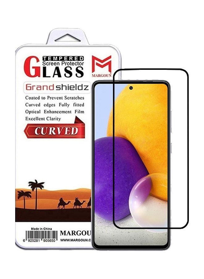 MARGOUN Samsung Galaxy A72 Screen Protector Tempered Glass Full Glue Back Clear - Image 1