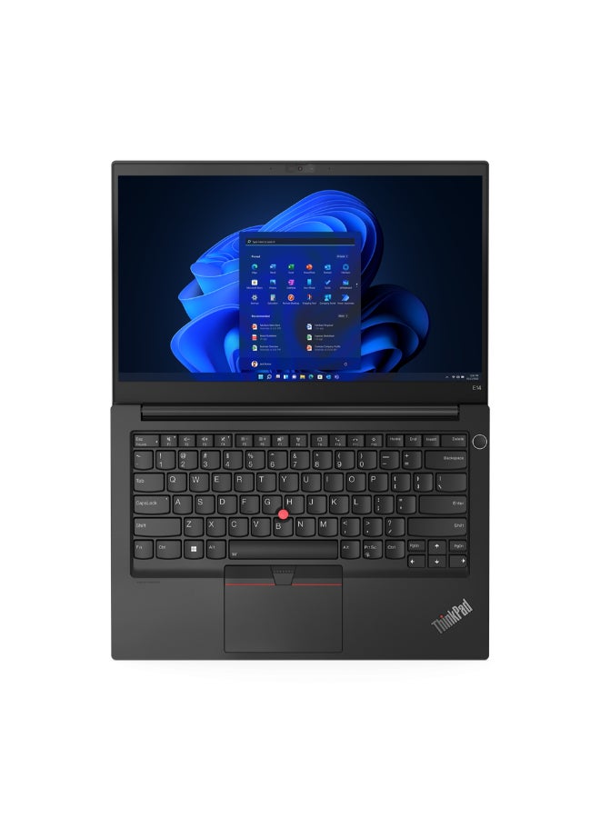 لينوفو كمبيوتر محمول ThinkPad E14 Gen 4 بشاشة FHD مقاس 14 بوصة (1920 × 1080) ومعالج Core i7-1255U/ذاكرة وصول عشوائي 8 جيجابايت DDR4/512 جيجابايت SSD M.2/Windows 11 Pro/Intel Iris Xe متكامل  - Image 3