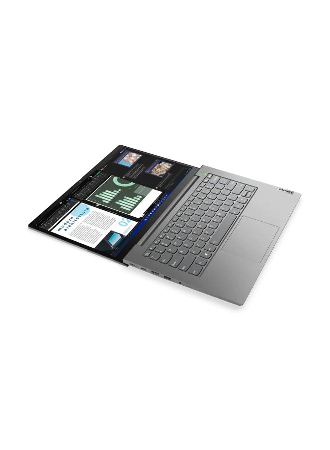 Lenovo ThinkBook 14 G4 IAP TB Laptop With 14-inch FHD (1920x1080) Display ,Core i5-1235U Processor/8GB RAM DDR4/512GB SSD M.2/Windows 11 Pro/Integrated Intel Xe Graphics/ English/Arabic Mineral Grey - Image 3