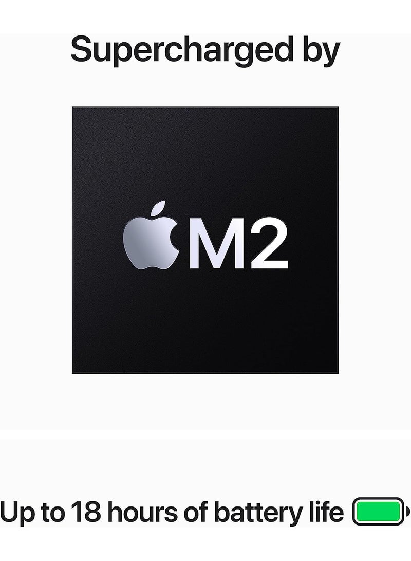 Apple - MacBook Air MQKX3 15-Inch Display, Apple M2 Chip with 8-Core CPU And 10-Core GPU, 512GB SSD,English Keyboard(International Version) Midnight - Image 1