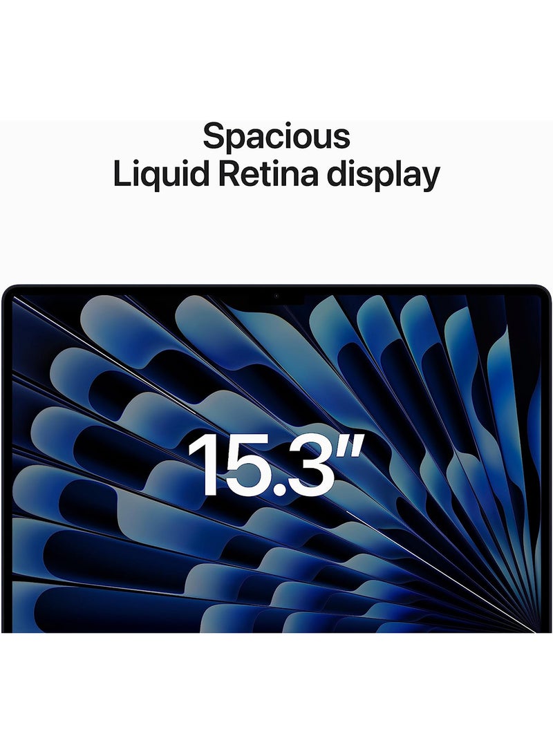 Apple - MacBook Air MQKX3 15-Inch Display, Apple M2 Chip with 8-Core CPU And 10-Core GPU, 512GB SSD,English Keyboard(International Version) Midnight - Image 1
