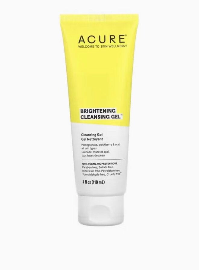 Acure Brightening Cleansing Gel 4Fluid Ounce 