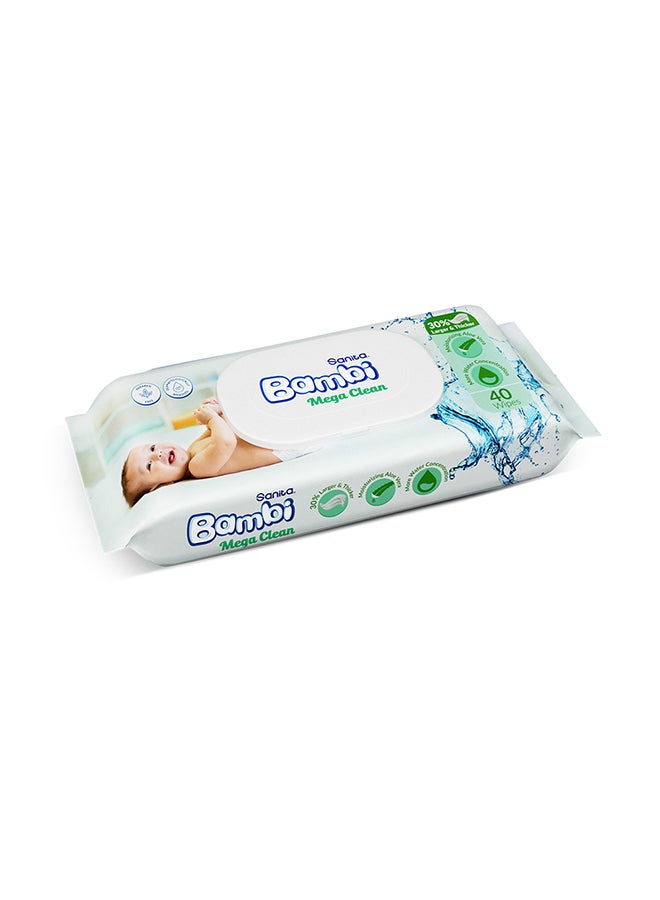 Baby Wet Wipes Mega Clean 40 Wipes - v1687148911/N21132006A_2