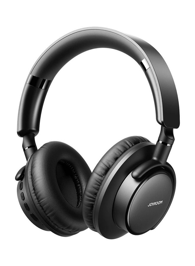 Wireless On Ear Headphones, Pure Bass Sound, Speed Charge, Fast USB Type-C, Multi-Point Connection, Voice Assistant With Noise Cancelling Microphone Black 