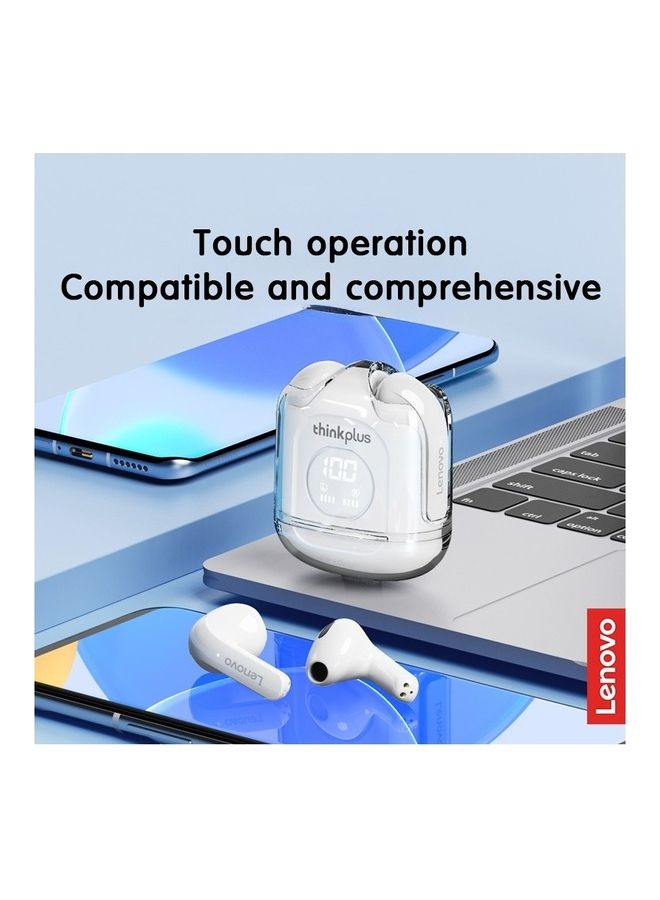 Lenovo Thinkplus XT65 Earphones TWS Wireless Bluetooth Earbuds Bass Touch Control Stereo Noise Reduction Long Standby White  - Image 4