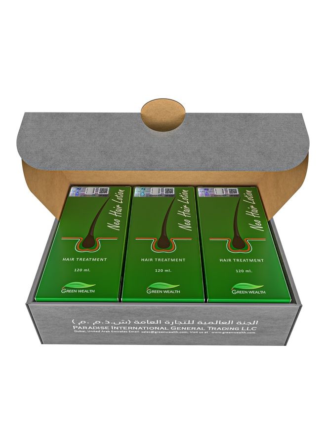Green Wealth - Neo Hair Lotion - Hair Root Nutrients 120ml Pack of 3 Clear 120ml - Image 1