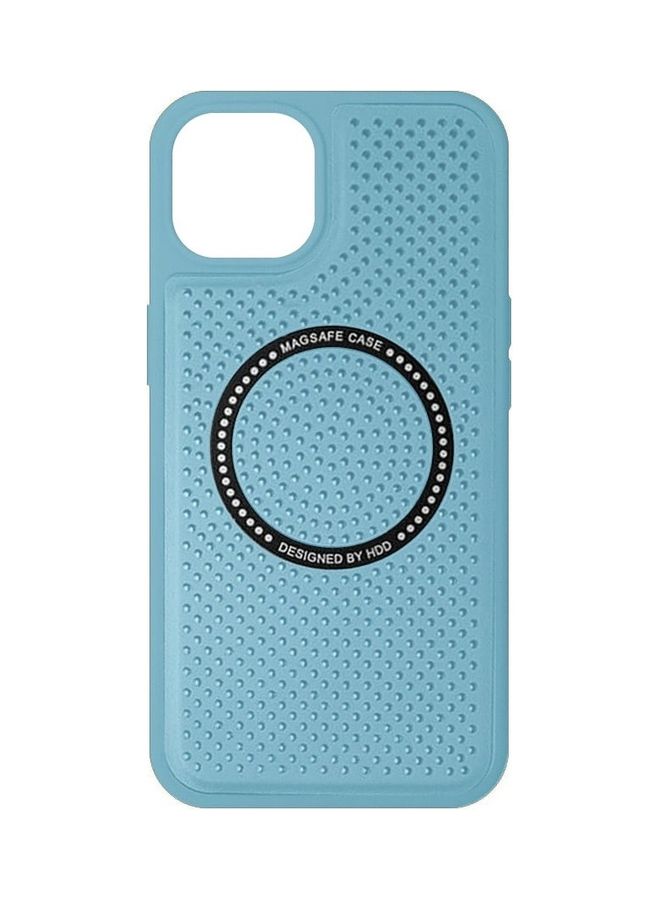 MARGOUN iPhone 12 Pro Max Leather Case MagSafe HDD Back Cover Sky Blue - Image 1