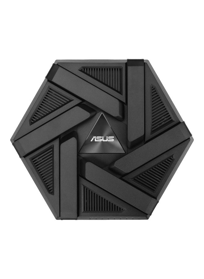 ASUS - RT-AXE7800 Triband WiFi6E (802.11ax) Extendable Router, New 6GHz Band, 7800Mbps, ASUS Safe Browsing, Enhanced Network Security with AiProtection Pro and Instant Guard Sharable Secure VPN, Free Parental Controls, 2.5G Port, Link Aggregation, Smart Home | 90IG07B0-MU9B00 Black - Image 1