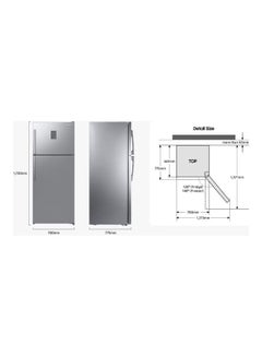 Samsung Top-Mount Freezer Refrigerator With Twin Cooling Plus Digital Inverter 396 Liters - RT40A3110SA/MR Metal Graphite  - Image 3