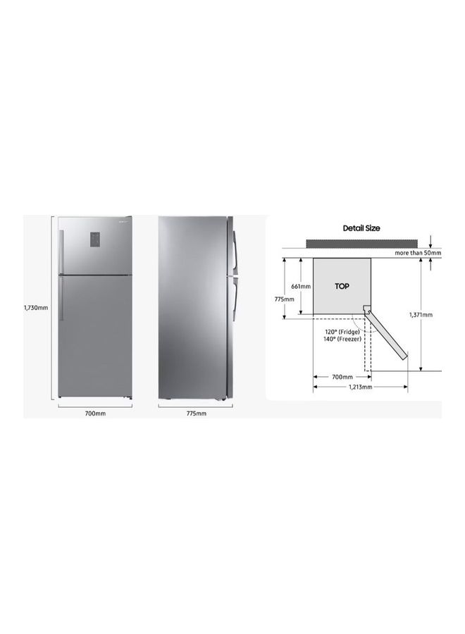 Samsung - Top-Mount Freezer Refrigerator With Twin Cooling Plus Digital Inverter 396 Liters - RT40A3110SA/MR Metal Graphite - Image 1