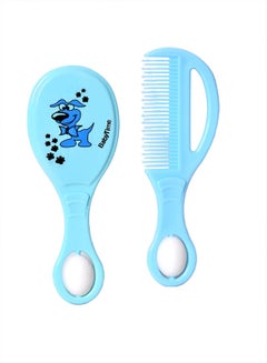 Baby Time Brush and Comb Set blue dog 
