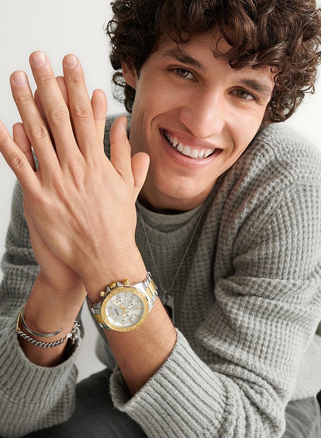 FOSSIL Men's Analog Round Shape Stainless Steel Wrist Watch BQ2707 - 45Mm  - Image 5