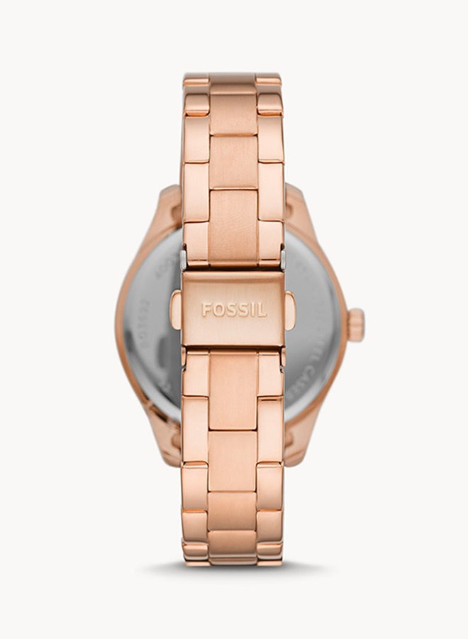 FOSSIL Women's Analog Round Shape Stainless Steel Wrist Watch BQ3691 - 36Mm  - Image 2