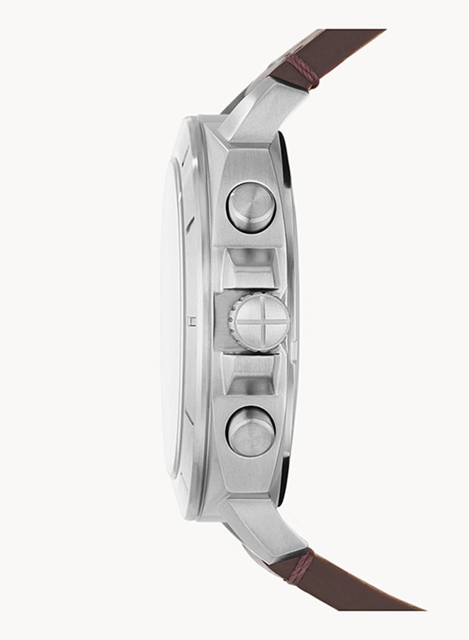FOSSIL Men's Analog Round Shape Leather Wrist Watch BQ2778 - 45Mm  - Image 3