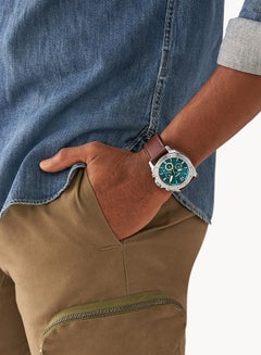 FOSSIL Men's Analog Round Shape Leather Wrist Watch BQ2778 - 45Mm  - Image 4