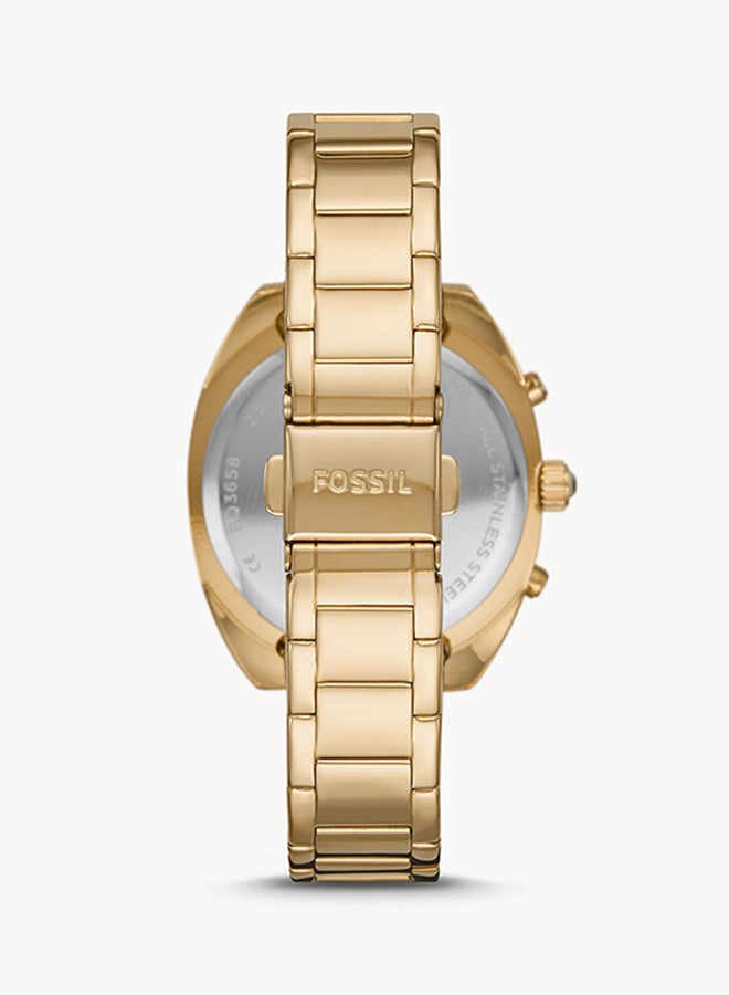FOSSIL Women's Analog Round Shape Stainless Steel Wrist Watch BQ3658 - 34Mm  - Image 2
