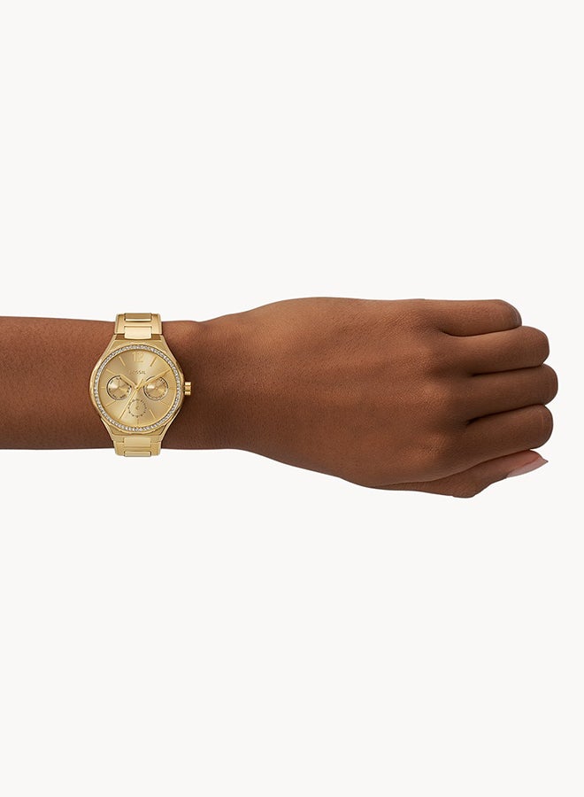 FOSSIL - Women's Analog Round Shape Stainless Steel Wrist Watch BQ3722 - 36Mm - Image 1